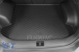 Rubber trunk mat by Rigum suitable for Kia Sportage, Sportage HEV, MHEV after 2022, black-image-6225077