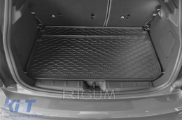Rubber trunk mat by Rigum suitable for Mini Cooper F55, F56 with 3 or 5 doors after 2013 with the trunk floor in the lower or upper position-image-6243480