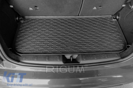 Rubber trunk mat by Rigum suitable for Mini Cooper F55, F56 with 3 or 5 doors after 2013 with the trunk floor in the lower or upper position-image-6243481