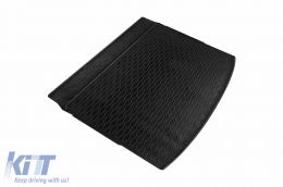 Rubber trunk mat by Rigum suitable for Nissan Qashqai 2014-2021 with the trunk floor in the upper or lower position-image-6225389