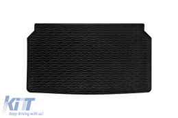 Rubber trunk mat by Rigum suitable for Opel Mokka after 2021 with the trunk floor in the upper position, black - ABTLPO6022639
