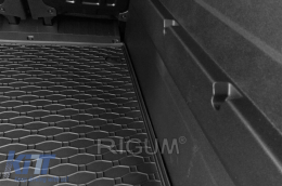 Rubber trunk mat by Rigum suitable for Opel Combo, Citroën Berlingo, Peugeot Rifter after 2019 short wheelbase 5 seats, Toyota ProAce short wheelbase after 2020, black-image-6224741