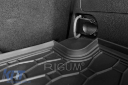 Rubber trunk mat by Rigum suitable for Opel Zafira C 5 seats after 2012-image-6225433