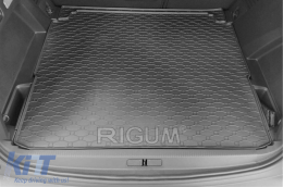 Rubber trunk mat by Rigum suitable for Opel Grandland X, Citroën C5 Aircross after 2017, Peugeot 3008 after 2016, black-image-6225453