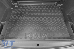 Rubber trunk mat by Rigum suitable for Opel Grandland X, Citroën C5 Aircross after 2017, Peugeot 3008 after 2016, black-image-6225454