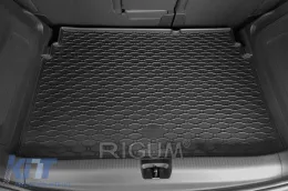 Rubber trunk mat by Rigum suitable for Opel Crossland X after 2017, Crossland after 2020 with the trunk floor in the upper or lower position-image-6243516