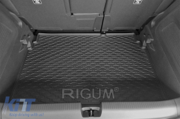 Rubber trunk mat by Rigum suitable for Opel Crossland X after 2017, Crossland after 2020 with the trunk floor in the upper or lower position-image-6243518