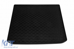 Rubber trunk mat by Rigum suitable for Renault Captur after 2020, Mitsubishi ASX after 2023, black-image-6243589