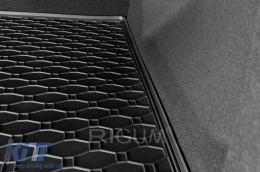 Rubber trunk mat by Rigum suitable for Renault Captur after 2020, Mitsubishi ASX after 2023, black-image-6243592