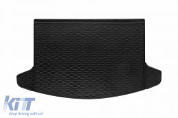 Rubber trunk mat by Rigum suitable for SsangYong Korando after 2019 with the trunk floor in the upper or lower position