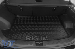 Rubber trunk mat by Rigum suitable for SsangYong Korando after 2019 with the trunk floor in the upper or lower position-image-6225580