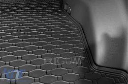 Rubber trunk mat by Rigum suitable for Toyota Rav4, Rav4 Hybrid after 2019, black-image-6225727
