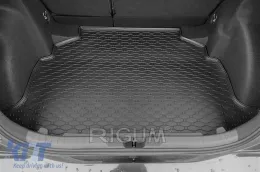 Rubber trunk mat by Rigum suitable for Toyota Corolla hatchback, Corolla hatchback Hybrid 1.8L after 2019, black-image-6225758