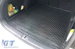 Rubber trunk mat by Rigum suitable for Volkswagen Passat B8 wagon 2014-2019, after 2019, black-image-6225777