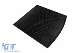Rubber trunk mat by Rigum suitable for Volkswagen Touran after 2015 with the trunk floor in the upper position, Touran after 2015 with 7 seats with folded 3rd row of seats-image-6225798