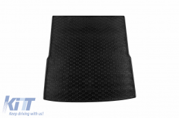 Rubber trunk mat by Rigum suitable for Volkswagen Passat B6 wagon 2005-2010, Passat B7 wagon 2010-2014, black-image-6225818