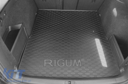 Rubber trunk mat by Rigum suitable for Volkswagen Passat B6 wagon 2005-2010, Passat B7 wagon 2010-2014, black-image-6225821