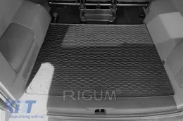 Rubber trunk mat by Rigum suitable for Volkswagen T5 Caravelle, Transporter 2003-2015, T6 Caravelle, Transporter 2015-2019, T6.1 after 2019 L2-image-6225966