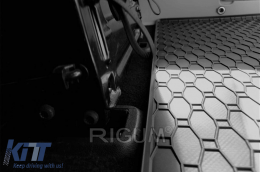 Rubber trunk mat by Rigum suitable for Volkswagen T5 2003-2015, T6 2015-2019, T6.1 after 2019 L1-image-6243831