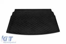 Rubber trunk mat by Rigum suitable for Volkswagen T-Cross after 2019 with the trunk floor in the upper or lower position-image-6243836