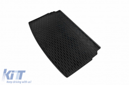Rubber trunk mat by Rigum suitable for Volkswagen T-Cross after 2019 with the trunk floor in the upper or lower position-image-6243837