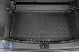 Rubber trunk mat by Rigum suitable for Volkswagen T-Cross after 2019 with the trunk floor in the upper or lower position-image-6243839