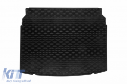 Rubber trunk mat by Rigum suitable for Volkswagen Taigo after 2021 with the trunk floor in the upper or lower position