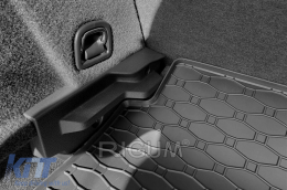 Rubber trunk mat by Rigum suitable for Volkswagen Golf 7 hatchback 2012-2019 with the trunk floor in the lower position-image-6243872