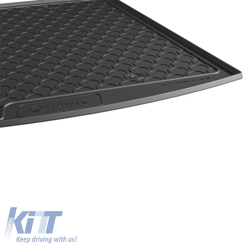 Rubber Trunk Mat Gledring Rubbasol suitable for Gledring 1810 Seat Leon Station Wagon 2020 - Black