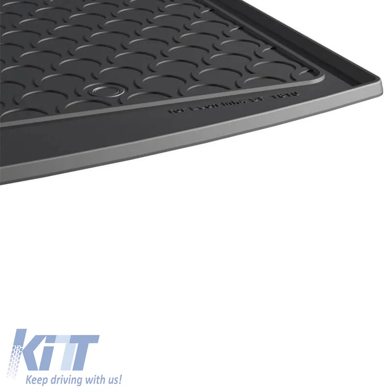 Rubber Trunk Mat Gledring Rubbasol suitable for Gledring 1810 Seat Leon Station Wagon 2020 - Black