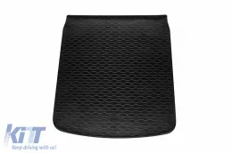 Rubber trunk mat suitable for Audi A4 Avant after 2015, black-image-6224486