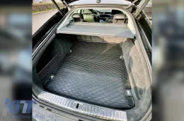 Rubber trunk mat suitable for Audi A6 Avant, A7 Sportback after 2018, black-image-6224535