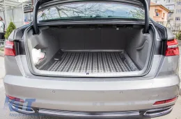 Rubber trunk mat suitable for Audi A6 C8 sedan after 2018-image-6219317