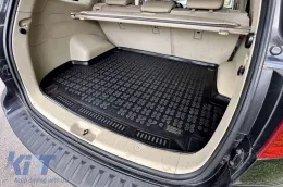 Rubber trunk mat suitable for Hyundai Santa Fe 2006-2012 with 5 seats-image-6217392