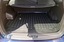 Rubber trunk mat suitable for Hyundai Santa Fe 2006-2012 with 5 seats-image-6217394
