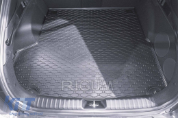 Rubber trunk mat suitable for Kia ProCeed after 2019, black-image-6225101