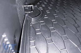 Rubber trunk mat suitable for Kia ProCeed after 2019, black-image-6225102