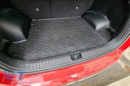 Rubber trunk mat suitable for Kia Sportage 2016-2021, black-image-6225047