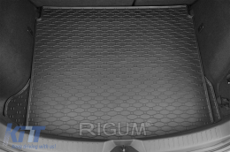 Rubber trunk mat suitable for Mazda 3 hatchback 2013-2018-image-6225181