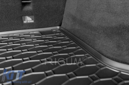 Rubber trunk mat suitable for Mercedes C class S205 wagon 2014-2020, black-image-6225291