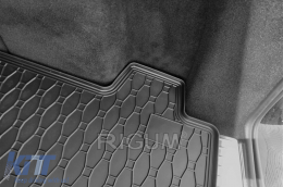 Rubber trunk mat suitable for Mercedes E class W213 wagon after 2016, black-image-6225302