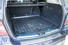 Rubber trunk mat suitable for Mercedes ML W164 2005-2011, black-image-6217706
