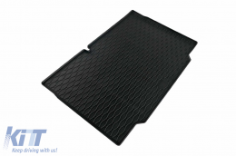 Rubber trunk mat suitable for Renault Clio after 2019, black-image-6243595