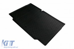 Rubber trunk mat suitable for Renault Clio after 2019, black-image-6243597