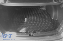 Rubber trunk mat suitable for Toyota Corolla sedan after 2019, black-image-6225744