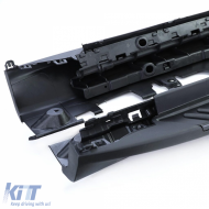 Running Boards Edición OE Protección Lateral Negra con ABE adecuada para BMW X5 F15 13-18-image-6193708