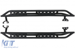 Running Boards Side Steps Nerf Bars suitable for Jeep Wrangler JL (2018-Up) 4 Doors Iron - RBJEWJL4DARM