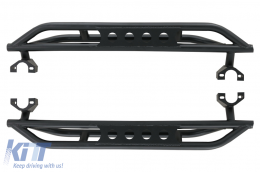 image-54-Running Boards Side Steps Nerf Bars suitable for Jeep Wrangler Rubicon JK (2007-2017) 2 Doors Iron