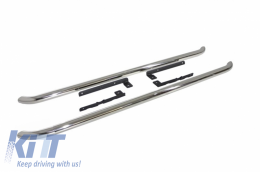 image-78-Running Boards Side Steps Side Tubes suitable for VW T5 Transporter Multivan Caravelle T5 T5.1 SWB Facelift (2003-2015) Sportline Design