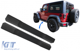 image-58-Running Boards Side Steps suitable for Jeep Wrangler Rubicon JK (2007-2017) 2 Doors Retro Design